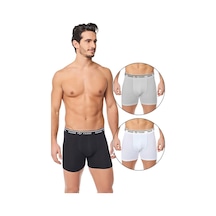 Seher Yıldızı 3'Lü Paket Erkek Boxer Pamuk Likralı Şort Boxer