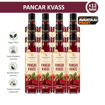 Bala Hatun Pancar Kvass 500ml - Kefir Altı Suyu İle Mayalama- Doğal Fermente 12'li Cam Şişe