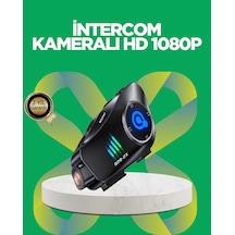 Q28 Bluetooth Kask Kulaklık 1080p Kamera Su Geçirmez Motosiklet Interkom