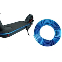 Evrensel Elektro Kaplama Elektrikli Scooter Gövdesi Çarpışma Önleyici Şerit Tampon Koruyucu Değiştirme, 2m - Mavi
