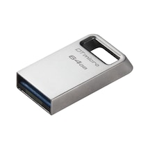 Kingston DTMC3G2-64GB DataTraveler Micro 200MB-s Metal USB 3.2 Gen 1 Flash Bellek
