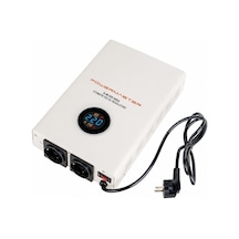 Powermaster Slım-2000 Otomatik 2000 Watt Kombi Voltaj Regülatörü Beyaz