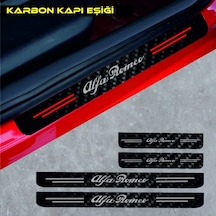 Alfa Romeo Spider İçin Uyumlu Aksesuar Oto Kapı Eşiği Sticker Karbon 4 Adet