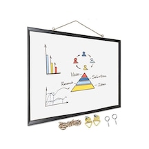 Artlantis Duvara Monte Beyaz Yazı Tahtası 45x60 Cm Mdf 1 Adet Laminant Yazı Tahtası Mdf Çerçeveli Askılı Okul Of Genel