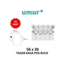Tr Ofis 56x30 Termal Rulo 30 Mt 10'lu