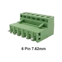 6 Pin 7.62mm Geçmeli 180c Takım Klemens