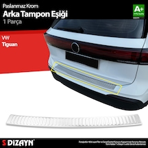 S-dizayn Vw Tiguan Krom Arka Tampon Eşiği 2024 Üzeri A+ Kalite