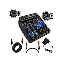Midex Mdx-999X Stüdyo Kayıt İçin Ses Kartlı + 48 V Phantomlu Kayıt Mikseri + Xlr Kablo + Rca