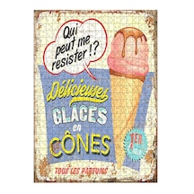 Tablomega Ahşap Mdf Puzzle Yapboz Dayanılmaz Dondurma Afişi