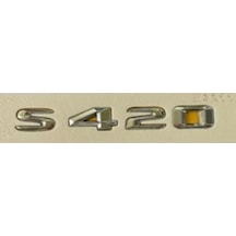 Mercedes Uyumlu Yazı S 420 Krom