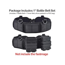 Ction Union Taktik Kemeri / Modüler Molle İki Parçalı Kemer Seti Çok Renkli