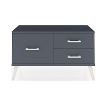 Arges Şifonyer 3 Çekmeceli 88x30x48 Antrasit-antrasit Antrasit