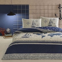 Taç Muna Ranforce Tek Kişilik Nevresim Takımı Lacivert 000000001000051028 Lacivert