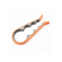 Çok Fonksiyonlu Dördü Bir Arada Konserve Şişe Açacağı Kaymaz Tirbuşon Açacağı-turuncu Çok Renkli