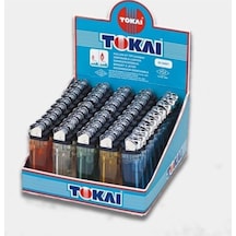 Tokai Karışık Renkli Taşlı Kullan At Çakmak 50Li Tokai