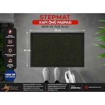 Nem Alıcı Toz Tutucu Çamur Sıyırıcı Pvc Taban Ve Pvc Bordürlü Yorgunluk Önleyici Comfortmat Halılı Yeşil Kapı Önü Paspası