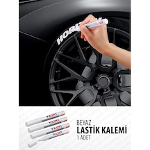 Oto Lastik Yazı Kalemi - Beyaz Araç Lastik Yazma Kalemi