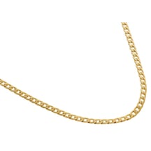 Erkek 3 Mm Düz İnce Gold Renk Çelik Zincir Kolye Gold