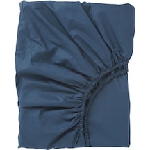 Tek Kişilik Lastikli Çarşaf, Koyu Mavi Renk Ölçü 90x200 cm Pamuklu Tek Kişilik Lastikli Çarşaf, Koyu Mavi Renk Ölçü 90x200 cm Pamuklu