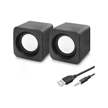 Masaüstü Hoparlör 2.0 Kanal Usb 3.5 Mm Siyah Hd6055