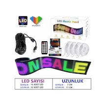 Matrix Led Panel Cama Yapışan App Kontrollü Oto Led Tır Kamyon Led Uzunluk 17cm - Genişlik 7cm