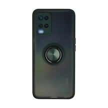 Uryport Oppo A54 4g Kılıf Montreal Yüzüklü Silikon Kapak - Yeşil