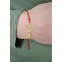 Ayyıldız Bileklik 14 Ayar Sarı Altın