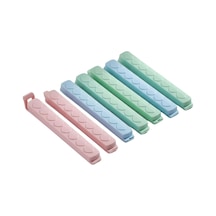 Poşet Klipsi 10 Cm Gıda Poşeti Kapatma Mandalı, 6 Adet Çok Amaçlı Plastik Klips, Mutfak Ve Saklama İçin Ren Diğer