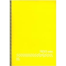 Gıpta Fresco Spiralli Plastik Defter A4 120 Yp Çizgili Sarı