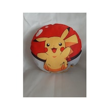 Pikachu Desenlı Tasarım Yastık Sarı