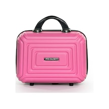 Polo&sky Altuğ Model Pembe Renk Abs Makyaj Çantası El Valizi
