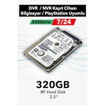 320gb Hard Disk - 5400rpm 7/24 Video Disk Güvenlik Kamerası Sistemi - Güvenlik Kamerası
