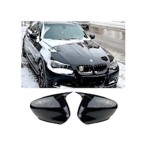 Bmw E90 Lcı Batman Yarasa Ayna Kapağı Parlak Siyah Abs 2008 2009 2010 2011