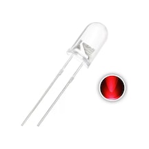 5mm Kırmızı Şeffaf Led - 1 Adet
