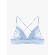 Koton Bağlamalı Arkası Çapraz Askılı Bralet Bikini Üstü Mavi 5sak10068mm Mavi