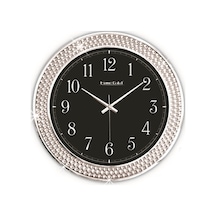 Time Gold Parıltı Duvar Saati Plastik 34 Cm Altın