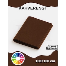 Kahve Rengi Metrelik Ince Keçe Kumaş Keçe 1 Mm Aktivite Keçesi Renkli Keçe 1 Metre 100 Cm X 100 Cm