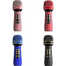 Ws898 Ses Fonksiyonlu Canlı Kablosuz Bluetooth Mikrofon Kırmızı