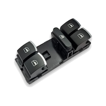 VW Tiguan 2008-2011 Sol Ön Kapı Cam Düğmesi Dörtlü Krom 5K4959857