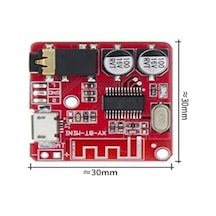 Bluetooth 4.1 Ses Alıcı Audio Modülü - Kablosuz Stereo Müzik Modülü - Kırmızı