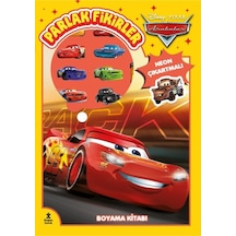 Disney Pixar Arabalar - Parlak Fikirler Neon Çıkartmalı Boyama Kitabı - Doğan Çocuk