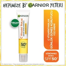 Garnier C Vitamini Parlak Günlük Güneş Koruyucu Fluid Yüz Kremi Görünmez Doku Spf50+