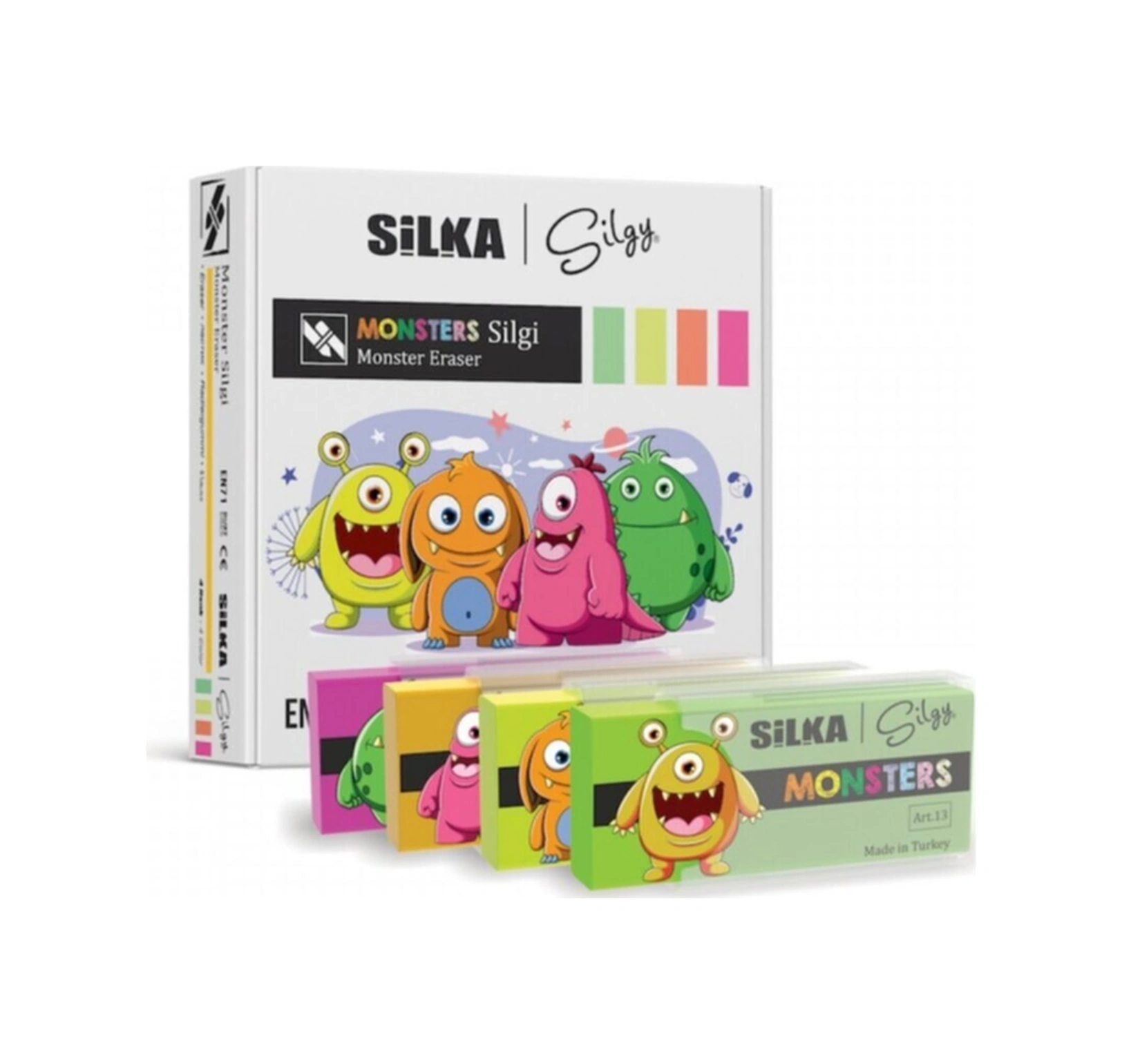 Monster Silgi Büyük 4 Adet