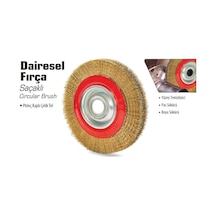 Dairesel Çanak Fırça ( Saçaklı ) / 100 - 125 -150 - 175 - 200 Mm