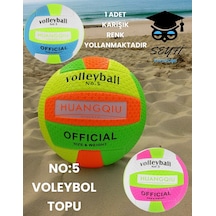 No:5 Voleybol Topu 1 Adet Şişik Biçimde Ve Karışık Renk Yollanmaktadır Çok Renkli