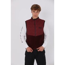 Maraton Regular Erkek Dik Yaka Bordo- Yelek Bordo-