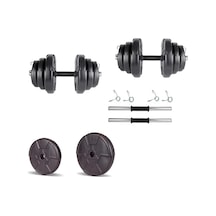 Ecgspor Hero Serisi 20 Kg Dambıl Seti Ve Ağırlık Seti Vücut Geliştirme Aleti Siyah