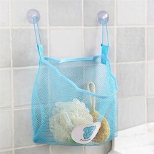 Novahub Banyo Düzenleyici File Bebek Banyo Zamanı Düzenli Saklama Oyuncak Vantuzlu File Çanta Arı Mavi Mavi