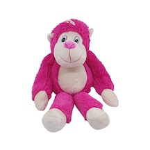 Peluş Maymun 40 Cm - Yumuşak Peluş - G5501 - Pembe