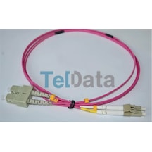 Teldata Tld-sclcom41 Sc-upc-lc-upc Mm Dx Om4 1 Metre Fıber Optık Patchcord